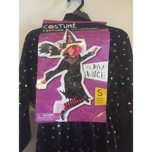 NWT New Lil Diva Witch Girls Kids Child Costume